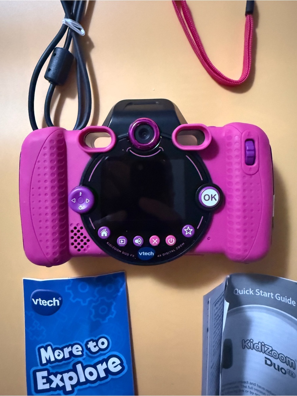 VTech KidiZoom Duo FX Pink Kids 8MP Digital Camera with Games and Effects - Picture 7 of 8